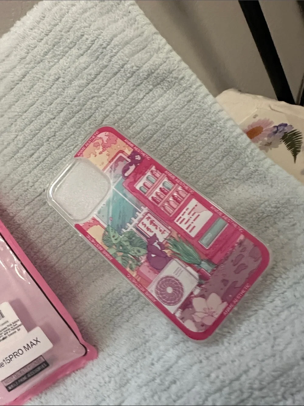 Protective Pink Graphic iPhone 15 Pro Max Case - MagSafe NWT